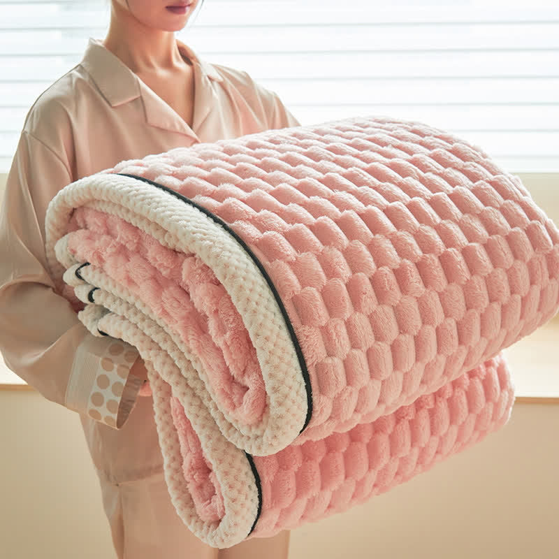 Ownkoti Thick Coral Fleece Reversible Throw Blanket - image 8