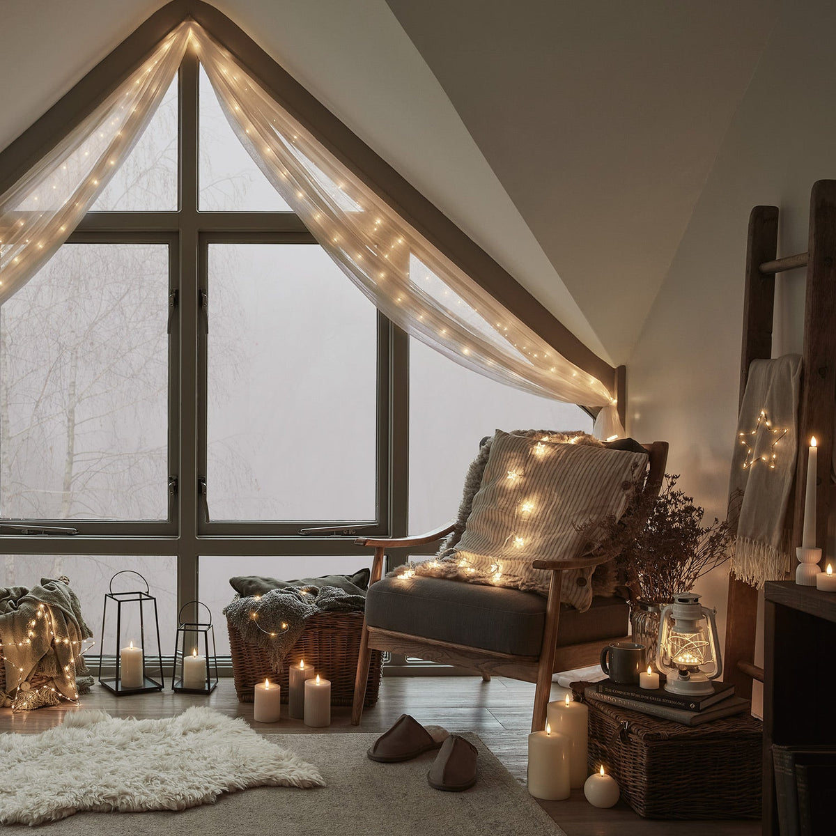 Lark | 50 LED Warm White Battery Fairy Lights With Timer Indoor Outdoor