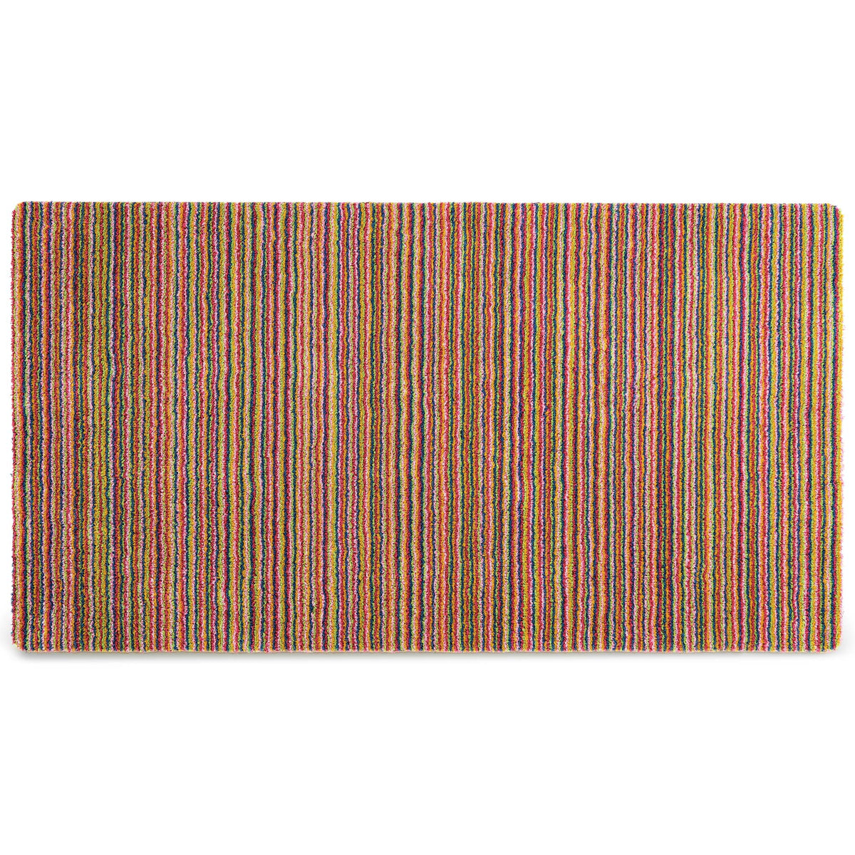 Candy Bright Multi Washable Runner with a striped design.