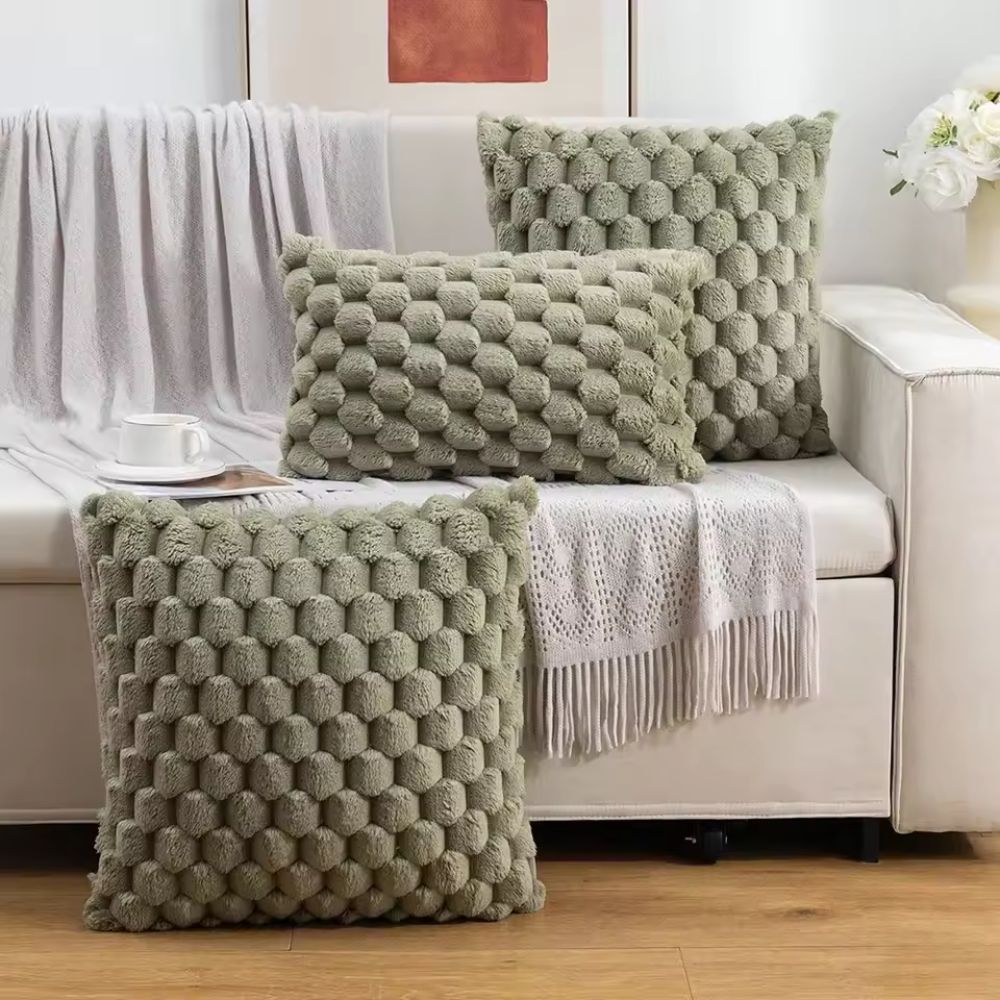 Plush Marshmallow Cushion Cover