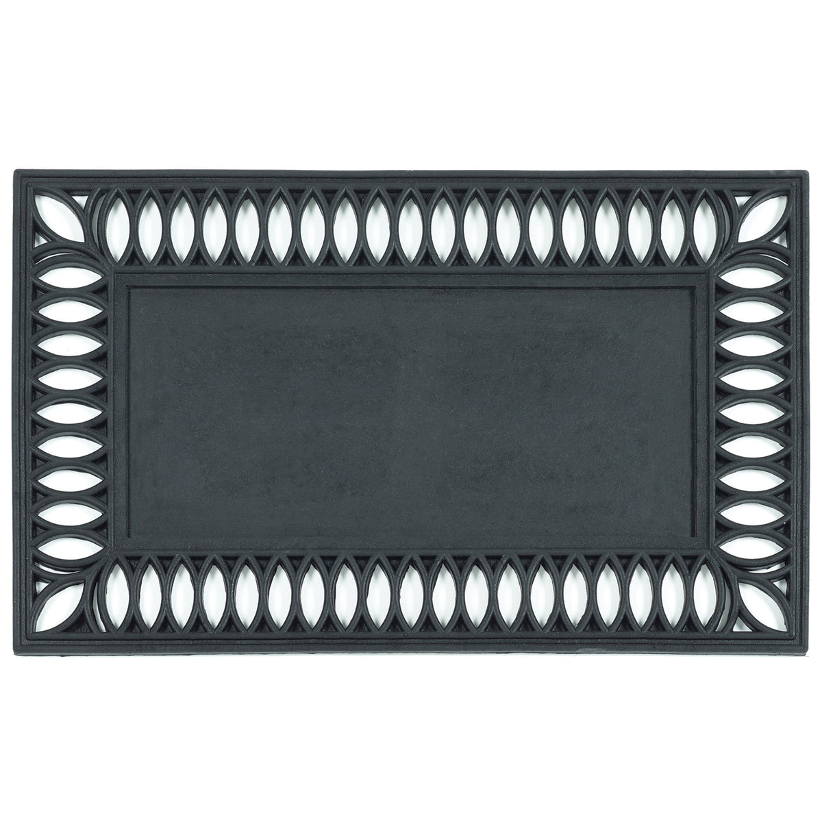 Fenwick | Rubber Scraper Doormat Frame With Cut Out Leaf Border