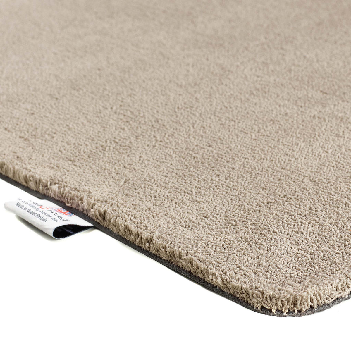 Sense Beige Washable Doormat made from 100% recycled content, fully machine washable.