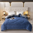 Ownkoti Thick Sherpa Winter Blanket with Quilt Core