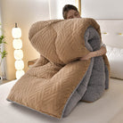 Ownkoti Thick Sherpa Winter Blanket with Quilt Core