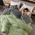 Ownkoti Thick Sherpa Winter Blanket with Quilt Core