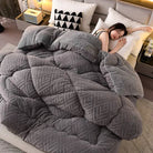 Ownkoti Thick Sherpa Winter Blanket with Quilt Core
