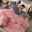 Ownkoti Thick Sherpa Winter Blanket with Quilt Core