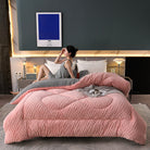 Ownkoti Thick Sherpa Winter Blanket with Quilt Core