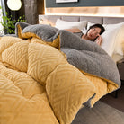 Ownkoti Thick Sherpa Winter Blanket with Quilt Core