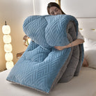 Ownkoti Thick Sherpa Winter Blanket with Quilt Core