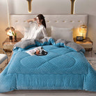 Ownkoti Thick Sherpa Winter Blanket with Quilt Core
