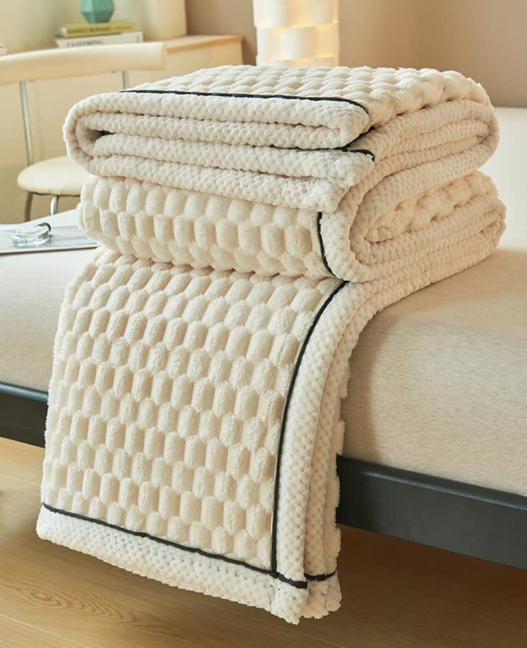 Ownkoti Thick Coral Fleece Reversible Throw Blanket - image 10