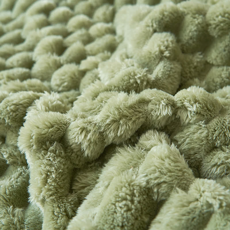 Ownkoti Thick Coral Fleece Reversible Throw Blanket - image 19