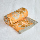 Ownkoti Vintage Orange Sunflower Cotton Blanket - image 5