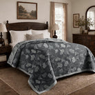 Ownkoti Grey‑Black Ginkgo Leaf Cotton Blanket - image 10