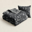 Ownkoti Grey‑Black Ginkgo Leaf Cotton Blanket - image 8