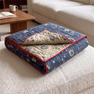 Ownkoti Reversible Blue Floral Cottage Quilt - image 1