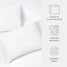 Plush Microfiber Pillow (2-Pack)