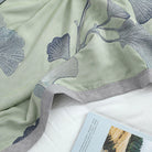 Ownkoti Ginkgo Leaf Cotton Gauze Reversible Quilt - image 6