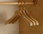 Aurelia Wooden Hangers | Premium Camphor Wood, Wide Shoulder Design 2