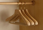 Aurelia Wooden Hangers | Premium Camphor Wood, Wide Shoulder Design 3