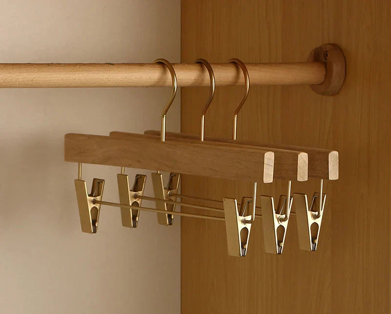 Aurelia Wooden Hangers | Premium Camphor Wood, Wide Shoulder Design 4