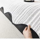 Aurivelle Herringbone Scallop Edge Sofa Cover