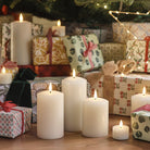 Sable | Set Of 3 Ivory Wax LED Flameless Pillar Candles With Remote