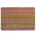 Candy Bright Doormat - a 100% recycled material doormat featuring a colourful  striped pattern. 