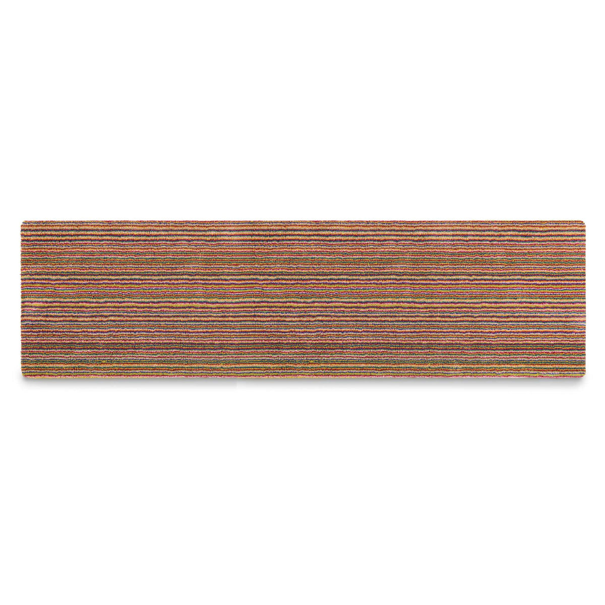 Candy Bright Runner - a 100% recycled material runner featuring a colourful striped pattern.