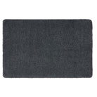 Charcoal Washable Rug in a solid dark grey colour, fully machine washable.
