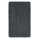 Charcoal Washable Rug in a solid dark grey colour, fully machine washable.
