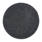 Charcoal Washable Rug in a solid dark grey colour, fully machine washable.