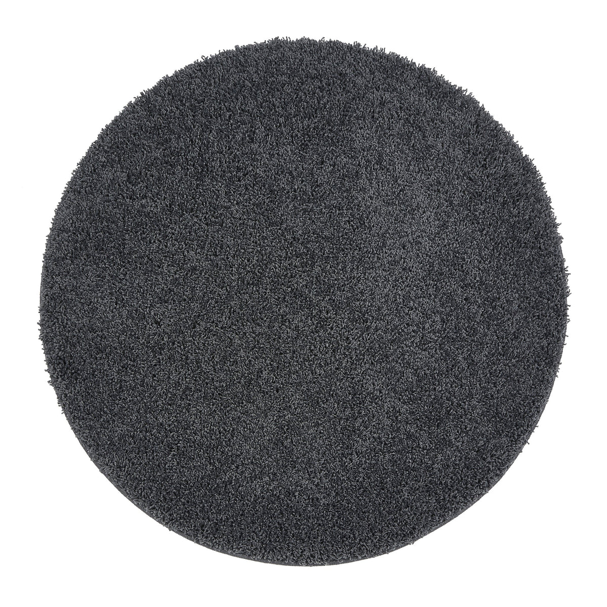 Charcoal Washable Rug in a solid dark grey colour, fully machine washable.