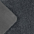 Charcoal Washable Rug in a solid dark grey colour, fully machine washable.