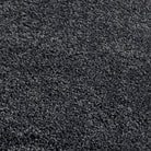 Charcoal Washable Rug in a solid dark grey colour, fully machine washable.