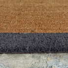 Printed Coir Border Grey Blue Runner. An eco-friendly doormat featuring a blue grey border. 