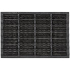 Hadley | Black Coir Scraper Doormat With Rubber Base