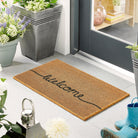 Ansel | Coir Welcome Doormat With Black Lettering