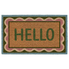 Hello Scallop Coir Doormat 1