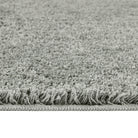 Ghost Grey Washable Rug in a solid grey colour, fully machine washable.