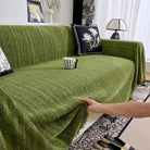 Herringbone Chenille Tassels Couch Cover