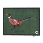 Pheasant Green 2 Washable Doormat 1