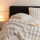 Rabbit Faux-Fur Blanket Throw