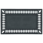 Fenwick | Rubber Scraper Doormat Frame With Cut Out Leaf Border