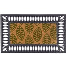 Fenwick | Rubber Scraper Doormat Frame With Cut Out Leaf Border