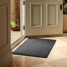 Tamsin | Charcoal Polyester Washable Doormat With Non Slip Backing