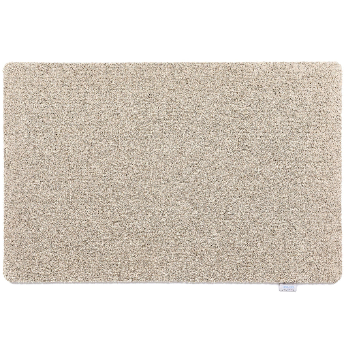 Sense Beige Washable Doormat made from 100% recycled content, fully machine washable.