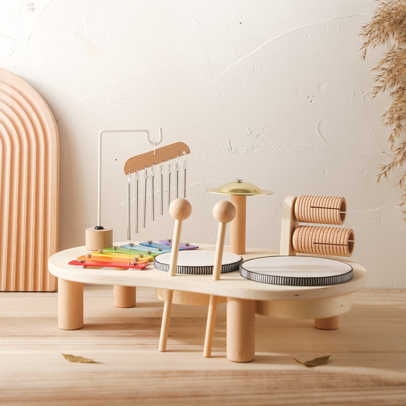 Musical Learning Table  Multi-Instrument Wooden Activity Set - Product showcase