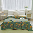 Ownkoti Ginkgo Leaf Jacquard Cotton Reversible Quilt - image 2